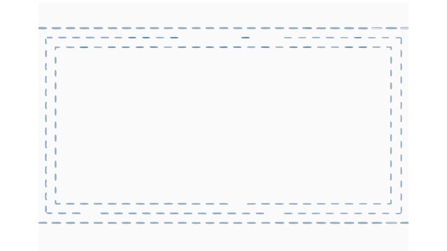 Three light gray dashed rectangular borders layered on a white background in a simple composition