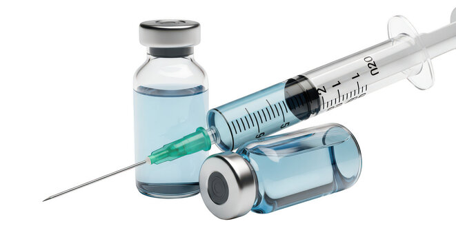 Medical vials and syringe