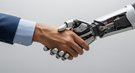 Human and Robot Handshake Embracing the Future of Technology