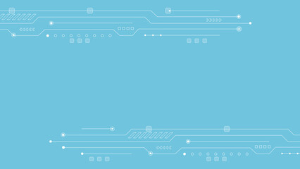 Naklejka premium テクノロジー、IT、電子回路などをイメージした抽象的なイラスト