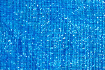 Textura de loneta de plástico azul