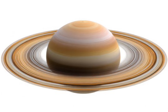 Planetary ringed orb, swirling colors