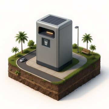 Public Self-Service ATM Booth