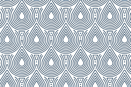 Geometric pattern of concentric water droplets on a light background.