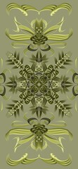 Monochrome mandala No.6 design element,abstract texture app background or phone screen customization.