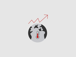a globe with a thermometer inside