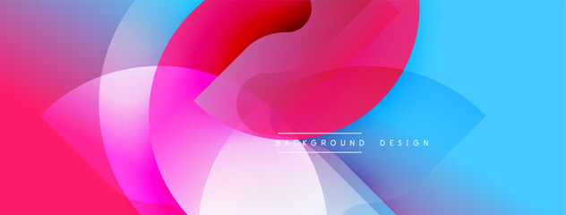 Abstract fluid shapes, vibrant colors blend. Pink, blue, magenta create dynamic composition. Modern design element for backgrounds.