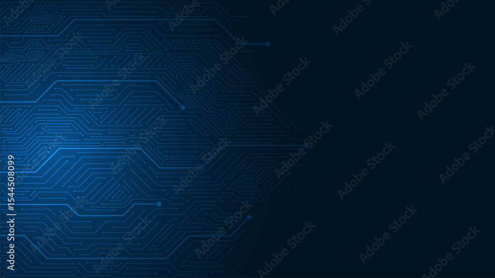 Poster technology ai circuit board background. central computer processors cpu concept. motherboard digital