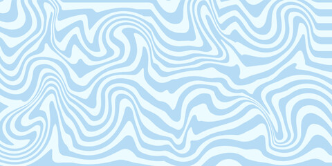 Abstract background seamless pattern with colorful waves. Trendy vector illustration in retro psychedelic style