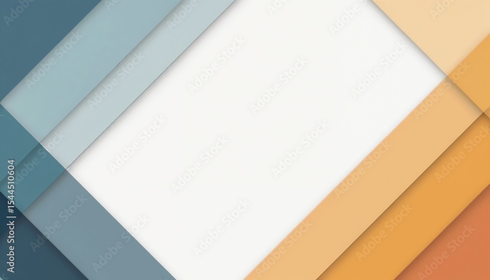 Poster geometric abstract background with layered colors in modern style