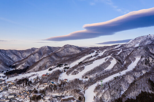 Zao Onsen ski resort, Yamagata, Japan.
