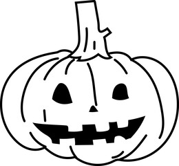 Pumpkin with Stem Smile