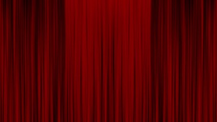Cinema red curtains opening animation with green screen background. Stage theater curtain opens and closes video.