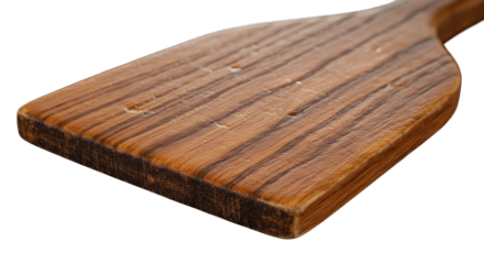 Wooden object with parallel grooves texture closeup