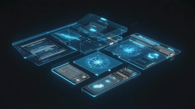 Futuristic Holographic Interface Design for Advanced Technology Applications