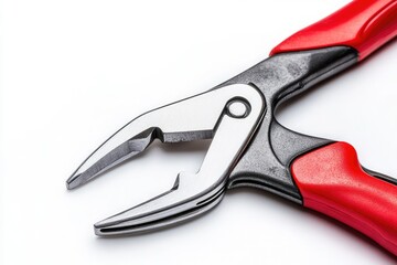 Pliers Isolated on White Background Hand Tool for Repair Construction and Maintenance