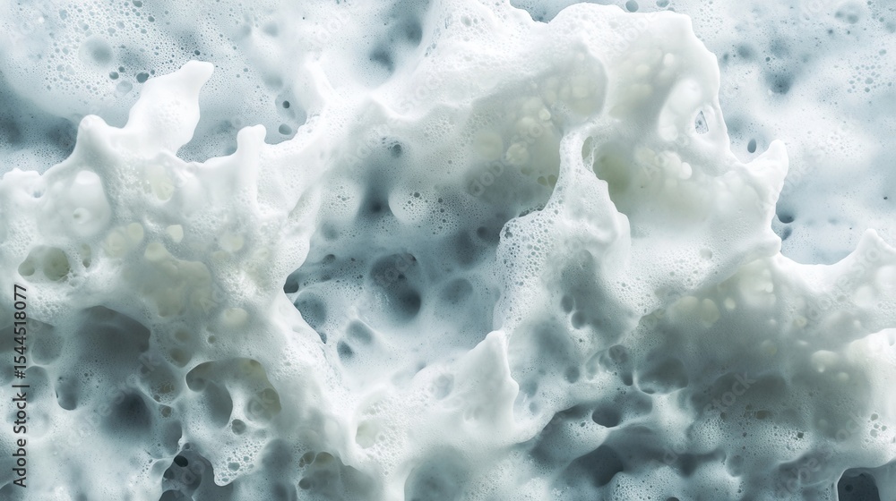 Poster abstract foam texture with bubbles on dark background for creative designs and artistic applications