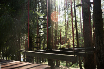 Adventure Park Wall in Forest