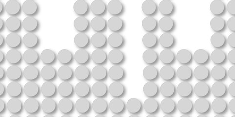 Grey tiles wall. round marble textures, ball tiles. Top view pavement circle block gray texture with seamless patterns floor background. Air Bubble wrap texture background. Textured Background.