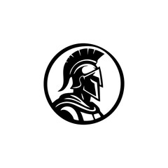 Spartan gladiator vector logo mascot design featuring warrior helmet shield combat armor ancient soldier illustration perfect for battle symbol fantasy hero roman mythology historic art