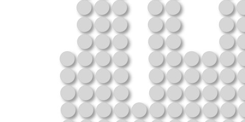 Grey tiles wall. round marble textures, ball tiles. Top view pavement circle block gray texture with seamless patterns floor background. Air Bubble wrap texture background. Textured Background.