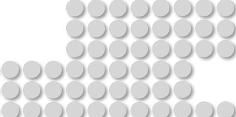 Grey tiles wall. round marble textures, ball tiles. Top view pavement circle block gray texture with seamless patterns floor background. Air Bubble wrap texture background. Textured Background.