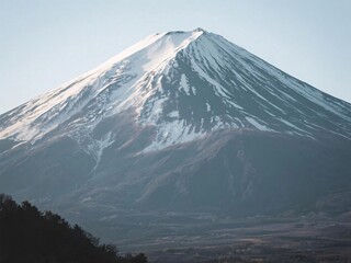 Snow Capped Mountain Peak
