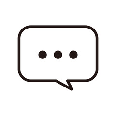 無言のリアクション付き吹き出し