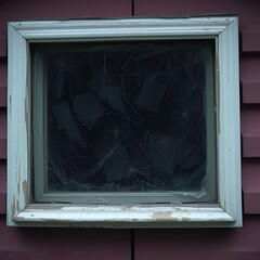 A close-up shot of a dirty window, ideal for use in scenes depicting neglect or disrepair