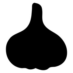 Icono silueta ajo