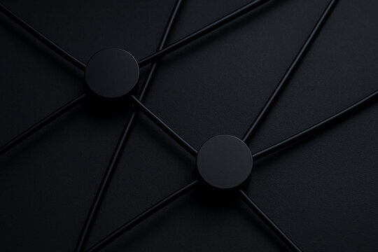 Dark minimalist network node system concept