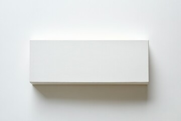 Minimalist white box on plain background. AI generated