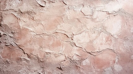 Naklejka premium Aerial view reveals pink salt flats with stark white fracture lines and textures