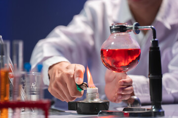 Experimenting with Science: Heating Liquid in Laboratory Setup