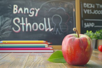 Ultra Quality Image of a Poster for Back to School with the Words Back to School Written on it