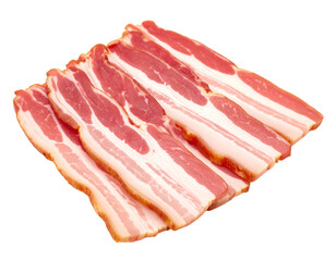 Freshly sliced bacon strips for delicious meals.