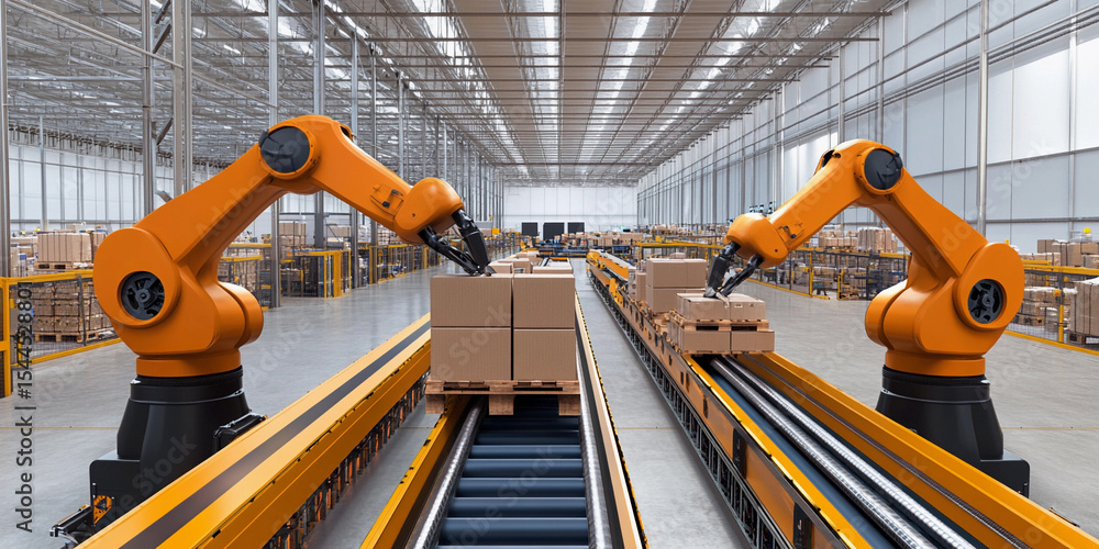 Poster Efficient cargo management with robotic automation technology Generative AI