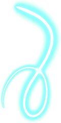 lighting lines curve, twirl. Neon design element