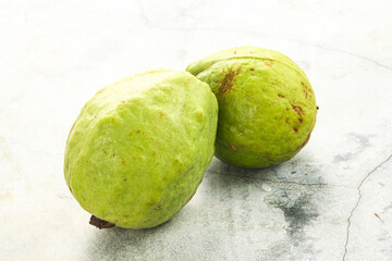 Ripe fresh green green guava
