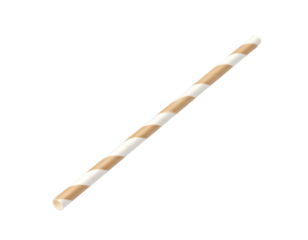Stylish paper straw for eco-friendly drinks.