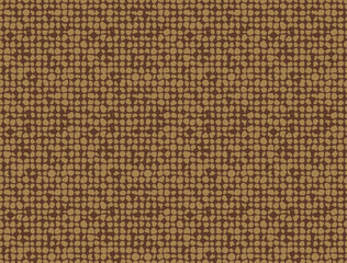 Realistic old texture of brown burlap. Seamless canvas pattern. Cloth linen sack backdrop. Vintage rustic style for posters, banners, retro designs. Vector background