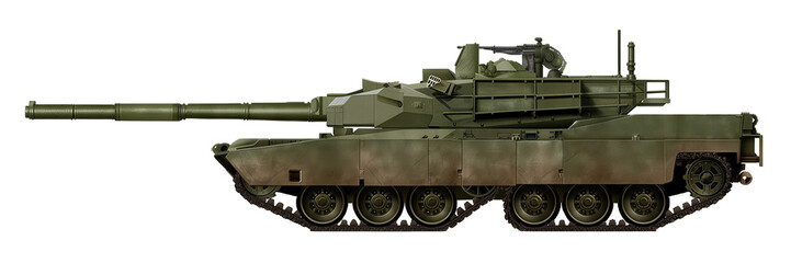 Obj-742T (MBT concept based on the Object 742 tank, using a chassis with tandem tracks) © Tikros