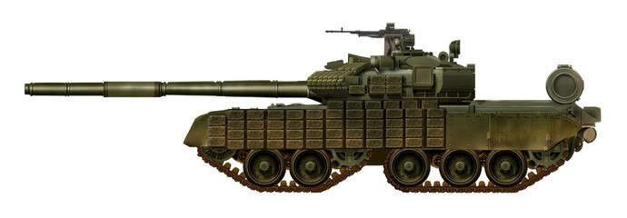 Obj-478TBV (MBT concept based on the T-80BV tank, using a chassis with tandem tracks) © Tikros