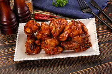 Hot and spicy Buffalo chicken wings