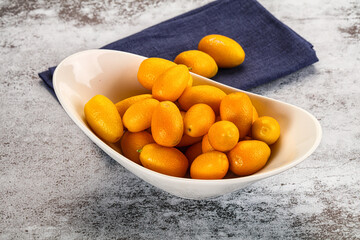 Sweet juicy tropical fruit kumquat