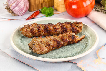 Beef kebab minced meat shashlik