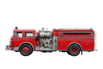 Vintage Firetruck Side Profile
