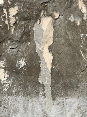 Vertical cracked stone surface texture