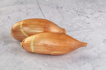 Ripe shallot onion for cooking