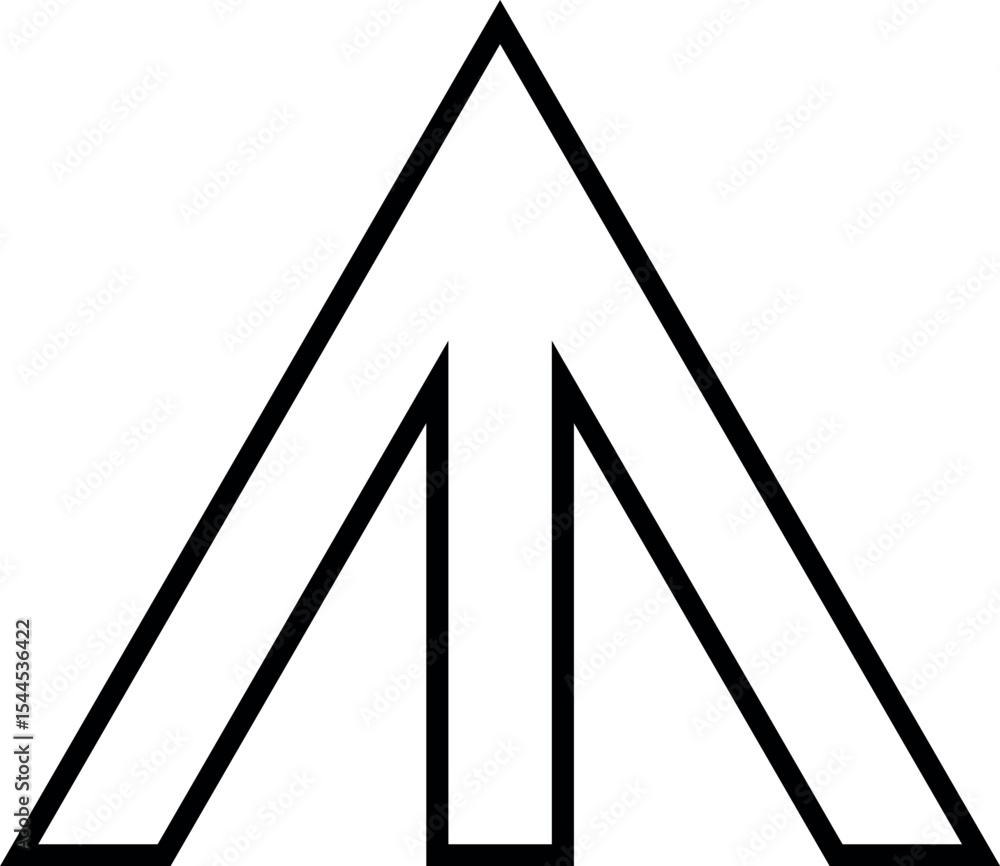 Poster illustration of download abstract arrow vector design for creative projects and graphic design resou